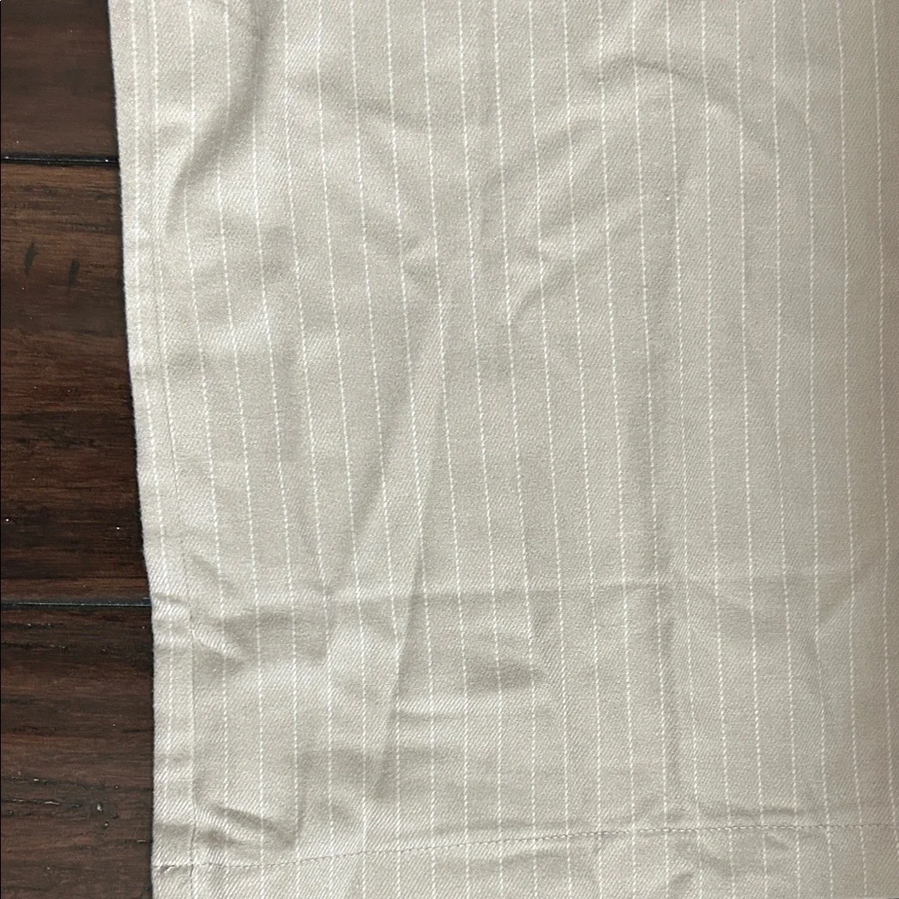 NWT Abercrombie & Fitch Girls slacks pants tan with pin stripe & belt 13/14 - Picture 3 of 8